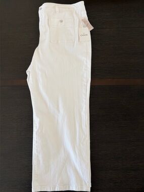 CeCe White Denim Flare Jeans